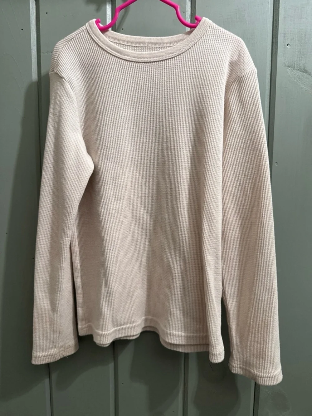 The Children's Place Cream Waffle Knit Long Sleeve Tee